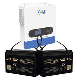 Комплект Volt Polska ULTRA PLUS 7000 24/230V (3500/7000W) + 2 шт Акумулятор VOLT VRLA 100Ah 12V 3SSS350024100AGM фото
