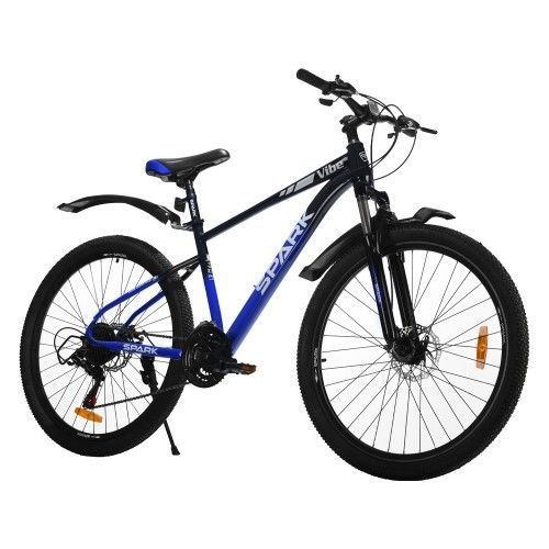 Велосипед SPARK VIBE (колеса - 27,5, сталева рама - 17) чорний з синім 000239244 фото
