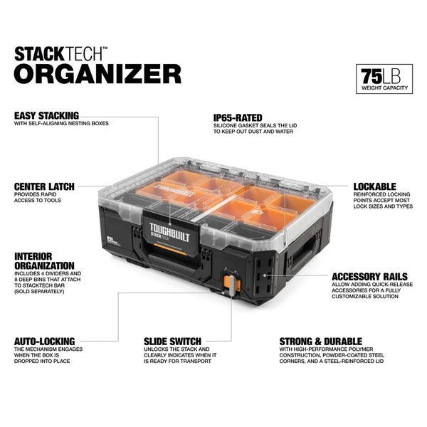 Ящик органайзер великий TOUGHBUILT TB-B1-O-30 TB-B1-O-30 фото