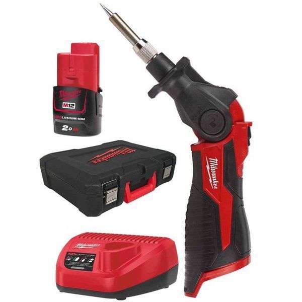 Акумуляторний паяльник MILWAUKEE M12 SI-201C 4933459761 (+1 акумулятори, зарядний пристрій, кейс) 4933459761 фото