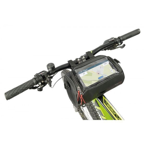Велосипедна сумка на руль Troika Bike, чорна BKB30/BK фото