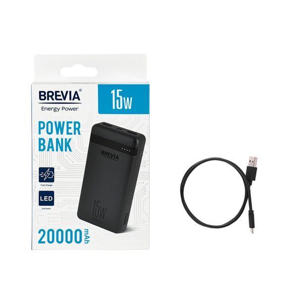 Повербанк (Power Bank) Brevia 20000mAh 15W Li-Pol 45215 фото