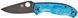 Ніж Spyderco Tenacious Black Blade D2 Titanium Blue 87.16.89 фото 1
