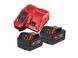 Енергокомплект Li-Ion MILWAUKEE, M18 NRGCR-502 (зарядний пристрій M12-18FC, 2 акумулятори М18 B5-CR 5Аг) 4932479831 фото 2