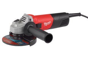 Шліфмашина кутова MILWAUKEE, AG 800-125 EK, 800Вт, діаметр 125мм ( + захисний кожух, гайка, бічна рукоятка, кабель, ключ) 4933451213 фото