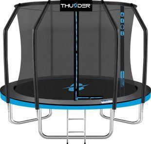 Батут THUNDER INSIDE ELITE з внутрішньою сіткою 8 футів 255 см чорно-блакитний INSIDE-ELITE-8FT-BLUE фото