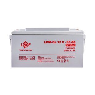 Акумулятор гелевий LPM-GL 12V - 65 Ah LP3869 фото
