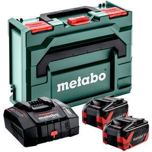 Комплект 2 акумулятори Metabo LiHDX 18V 8 Ah 18V і зарядний пристрій ASC 290 в metaBOX 145 685305000 фото