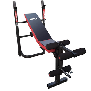 Лавка тренувальна York Fitness ASPIRE 120 складана зі стійкою під штангу 00014961431209 фото
