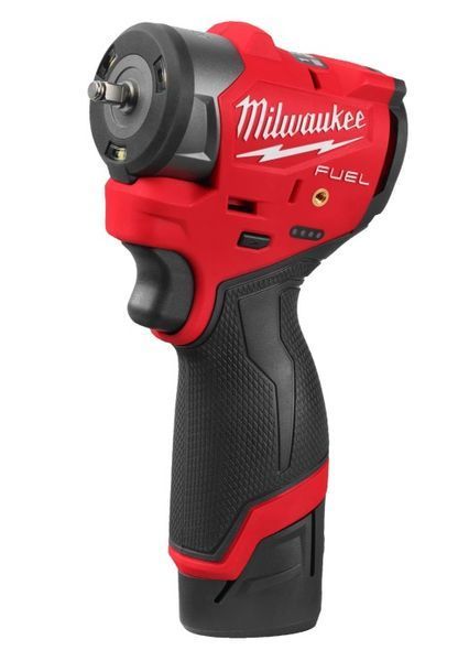 Гайковерт акумуляторний безщітковий 1/4'' MILWAUKEE, M12 FSCIWF14-252X, 136Нм, з кільцем (зарядний пристрій С12 С, 2 акумулятори 4933498974 фото