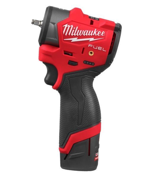 Гайковерт акумуляторний безщітковий 1/4'' MILWAUKEE, M12 FSCIWF14-252X, 136Нм, з кільцем (зарядний пристрій С12 С, 2 акумулятори 4933498974 фото