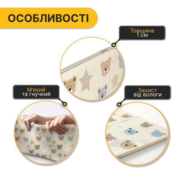 Дитячий ігровий килимок LEOBRO 150 x 200 x 1 см (LB-1025) LB-1025 фото