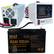 Комплект Volt Polska SINUS PRO 1100 E PLUS 12/230V 700/1100 + Акумулятор AGM 12V 100 Ah 1100EP100AGM фото 1