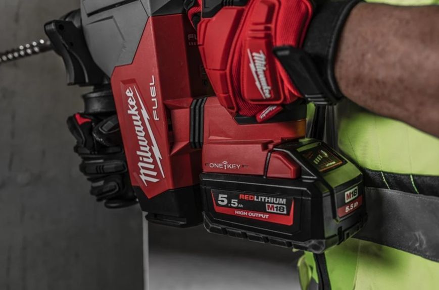 Перфоратор акумуляторний безщітковий SDS-PLUS MILWAUKEE, M18 ONEFHP-0X, 5Дж (каркас, HDкейс) 4933478884 фото