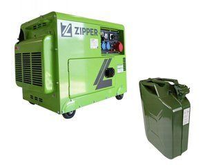 Дизельний генератор Zipper ZI-STE7500DSH + газова плитка Orcamp CK-505 + електричний обігрівач Gardyer HE2000 KZI-STE7500DSH фото