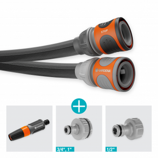 Шланг Gardena Liano Life Set садовий текстильний 13 мм 1/2" 20 м (18450-20.000.00) 18450-20.000.00 фото