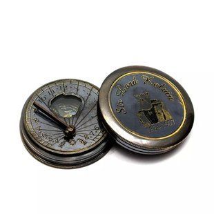 Компас бронзовий старовинний з сонячним годинником 5х5х1,5 см (DN26606) DN26606 фото
