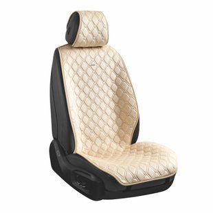 Преміум накидки для передніх сидінь CarLife Turbo, biege 2шт SC30302 фото
