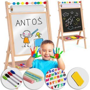 Крейдяна дошка магнітна поворотна Ricokids 780200 фото