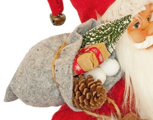 Фігурка новорічна Санта Клаус, 61 см (Червоний / Чорний / Сірий) 4820211100421 фото