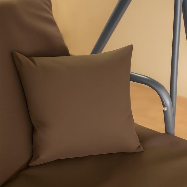 Гойдалка з подушками на 3 особи LEOBRO Brown LB-SW3-D3-BRN фото