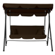 Гойдалка з подушками на 3 особи LEOBRO Brown LB-SW3-D3-BRN фото 3