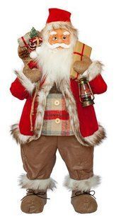 Фігурка новорічна Санта Клаус, 81 см (Червоний / Чорний) 4820211100414 фото