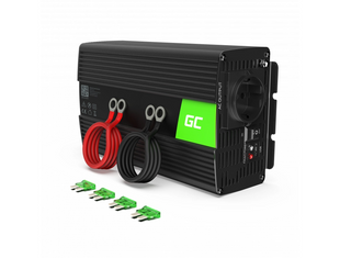Мобільний інвертор Green Cell 12V на 230V 1000W/2000W (INV09) Чистий синус INV09 фото