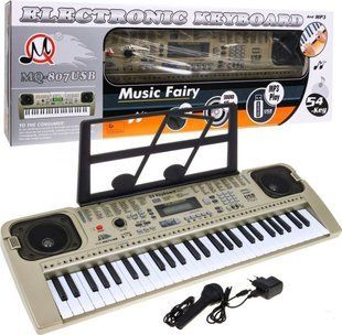 Дитячий синтезатор 5+ Мікрофон ZMU.MQ-807USB фото