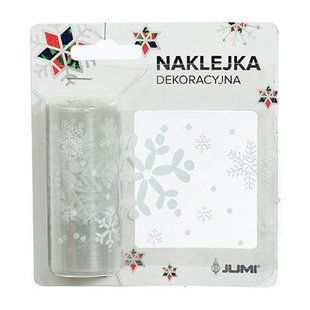 Наклейка новорічна для вікон Сніжинки, 7,6 см х 2 м, Jumi 5900410379060 фото