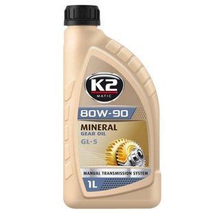 Трансмісійне масло K2 Mineral Gear Oil 80W-90 GL5 1л O5541E фото