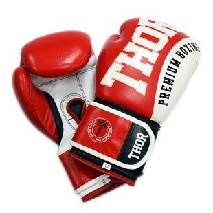Рукавички боксерські THOR SHARK 14oz / PU / червоні 8019/02(PU) RED 14 oz. фото