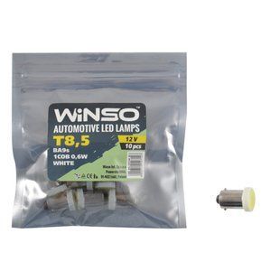 LED автолампа Winso 12V COB T8.5 BA9s, 10шт 127140 фото