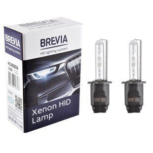 Ксенонова лампа Brevia H3 6000K, 85V, 35W PK22s KET, 2шт 12360 фото