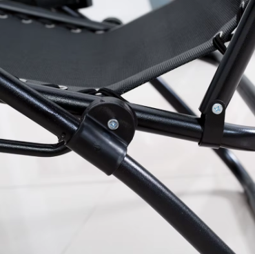 Розкладне крісло шезлонг LEOBRO Zero Gravity Black (LB-ZGC-A1-BLK) LB-ZGC-A1-BLK фото