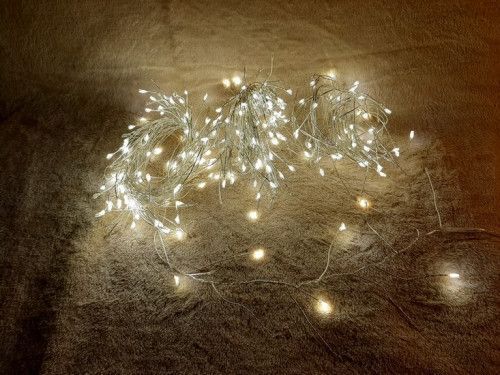 Гірлянда-кластер, срібна струна, 20 м, Luca Lighting , теплий білий 8718861852684 фото