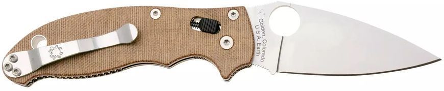 Ніж Spyderco Manix 2 CPM Cru-Wear Micarta Brown 87.16.65 фото
