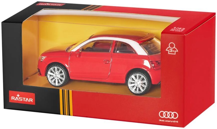 Машинка Rastar Audi A1 1:43 Червоний 454.01.34 фото