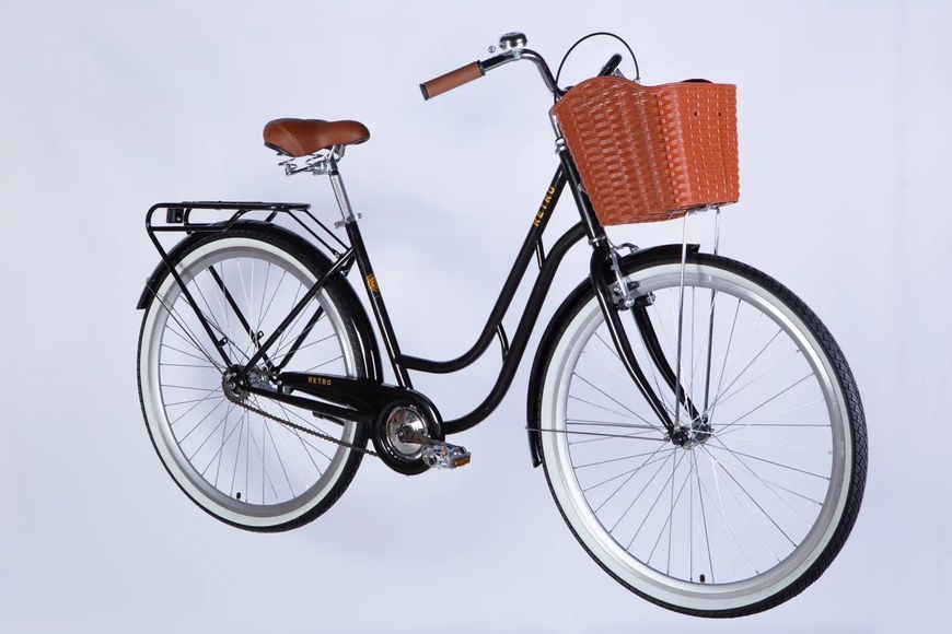 Велосипед ST 28 Dorozhnik RETRO Velosteel рама-19 чорний 2026 OPS-D-28-549 фото