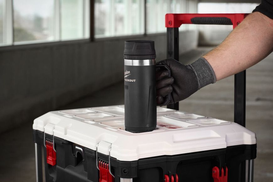 Термокухоль PACKOUT 355 мл чорний MILWAUKEE 4932498978 фото