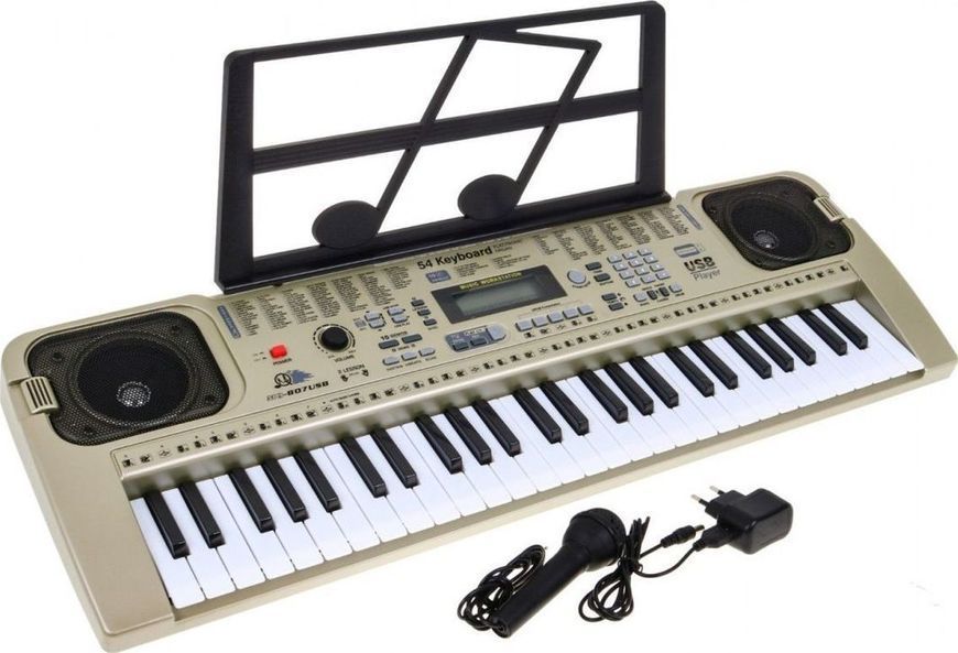 Дитячий синтезатор 5+ Мікрофон ZMU.MQ-807USB фото