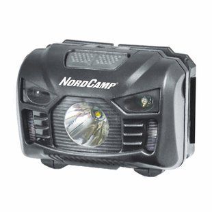 Ліхтар налобний Nord Camp 150Lm, 3W LED, 1200mAh з сенсором білий/червоний NC30210 фото