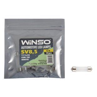 LED автолампа Winso 12V COB SV8.5 T11x36, 10шт 127150 127150 фото