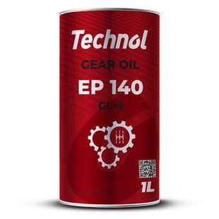 Трансмісійне масло Technol Gear Oil EP 140 GL-4, 1л TL91132 фото