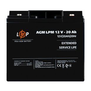 Акумулятор AGM LPM 12V-20 Ah під болт М5 LP22882 фото
