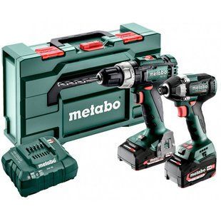 Набір акумуляторних інструментів Metabo Combo Set 2.8.2 18 V, 1 акб 18 В Li-Power 2.0 Ah, 1 акб 18 В Li-Power 4.0 Ah, з/п, кейс MetaBox 145 L 685194000 фото