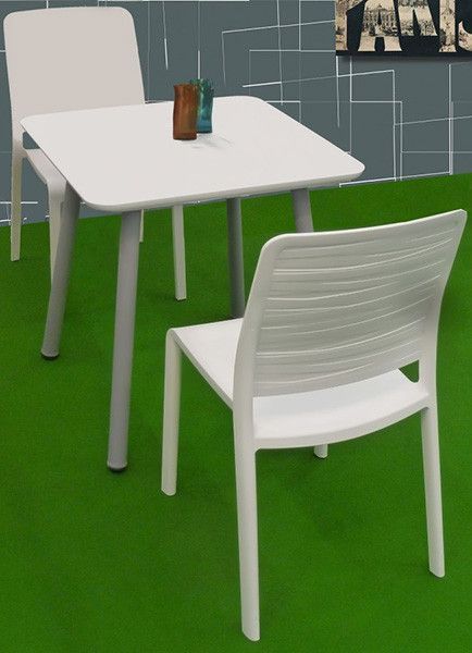 Стілець садовий пластиковий Keter Charlotte Deco Chair, білий 3076540146581 фото