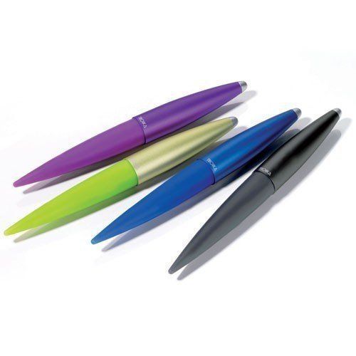 Кулькова гнутка ручка-стилус Troika Flexi Stylus, блакитна PEX80/BL фото