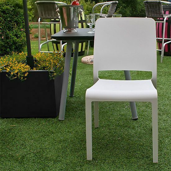 Стілець садовий пластиковий Keter Charlotte Deco Chair, білий 3076540146581 фото
