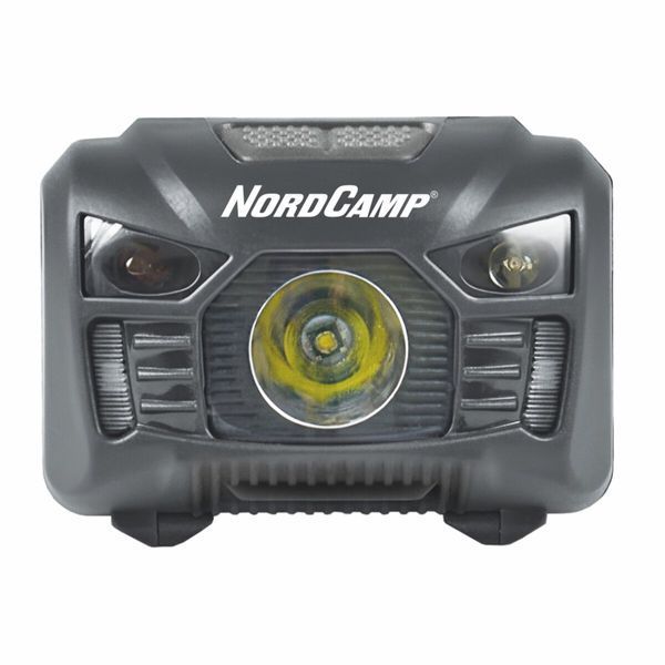 Ліхтар налобний Nord Camp 150Lm, 3W LED, 1200mAh з сенсором білий/червоний NC30210 фото